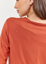 Basic asymmetric short shirt