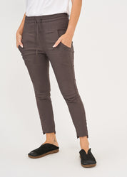 Gray straight leg basic pants