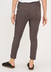 Gray straight leg basic pants