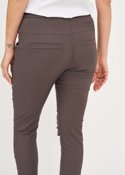 Gray straight leg basic pants