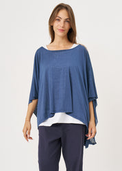 Versatile dark blue slab top