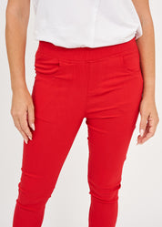 Tight pants rubber top red
