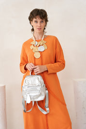 Large chain recycled paper triangle circle and gray square