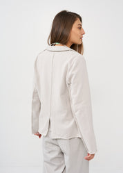 בלייזר תפרים חיצוניים אפור בהיר