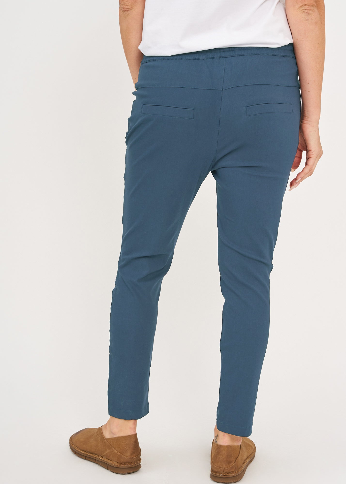 Basic blue straight leg pants
