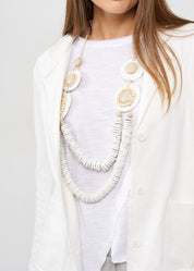 בלייזר תפרים חיצוניים לבן