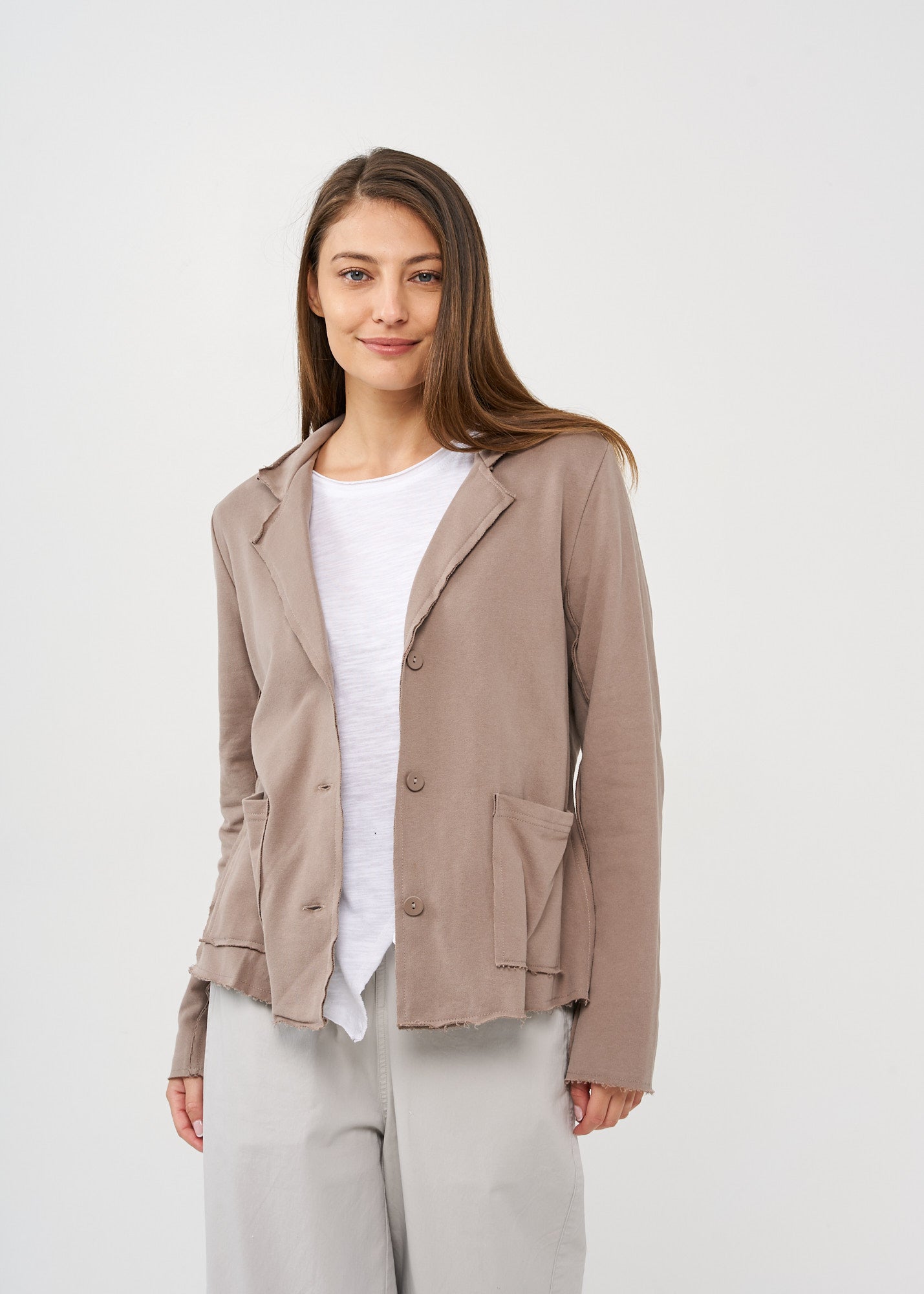 בלייזר תפרים חיצוניים חום