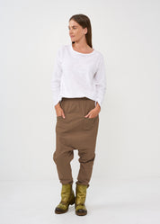 Big brown baggy pants