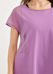 Purple net combination bat training shirt