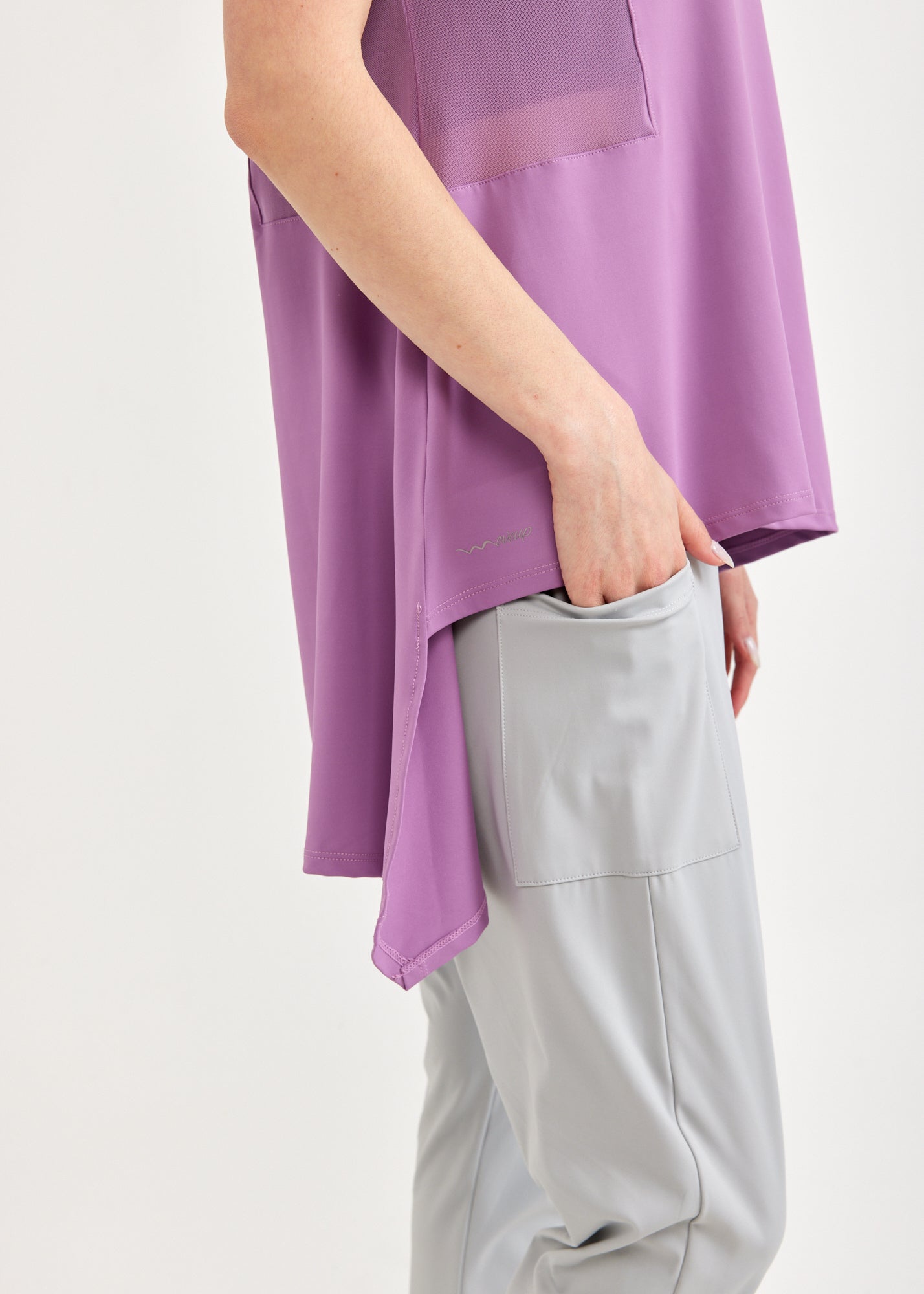 Purple net combination bat training shirt