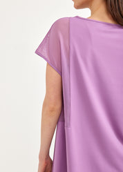 Purple net combination bat training shirt