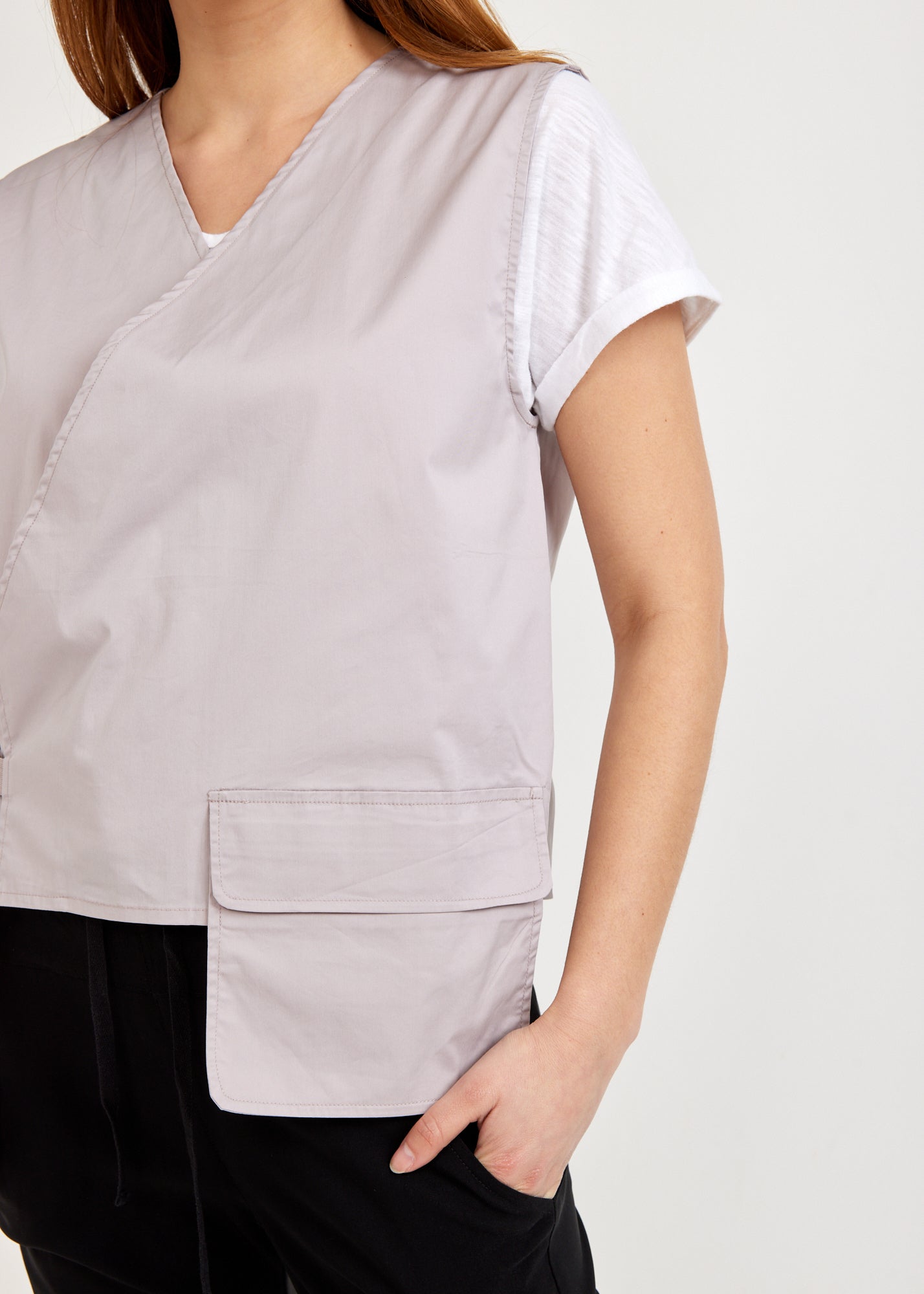 וסט כיס תלוי ורוד