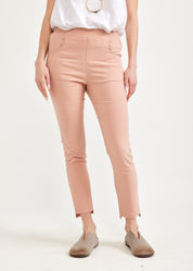 Розовые резиновые узкие брюки