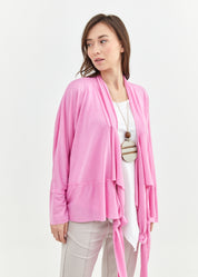 עליונית סלאב פשתן עם חתכים ורוד פוקסיה