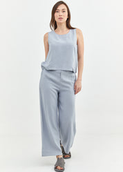 מכנסיים קלאסיים רגל ישרה כחול בהיר