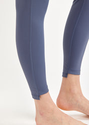 Dark blue two-stripe belt basic tights