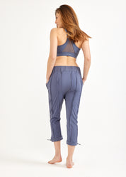 Boy pants 3/4 diagonal seams blue mesh combination