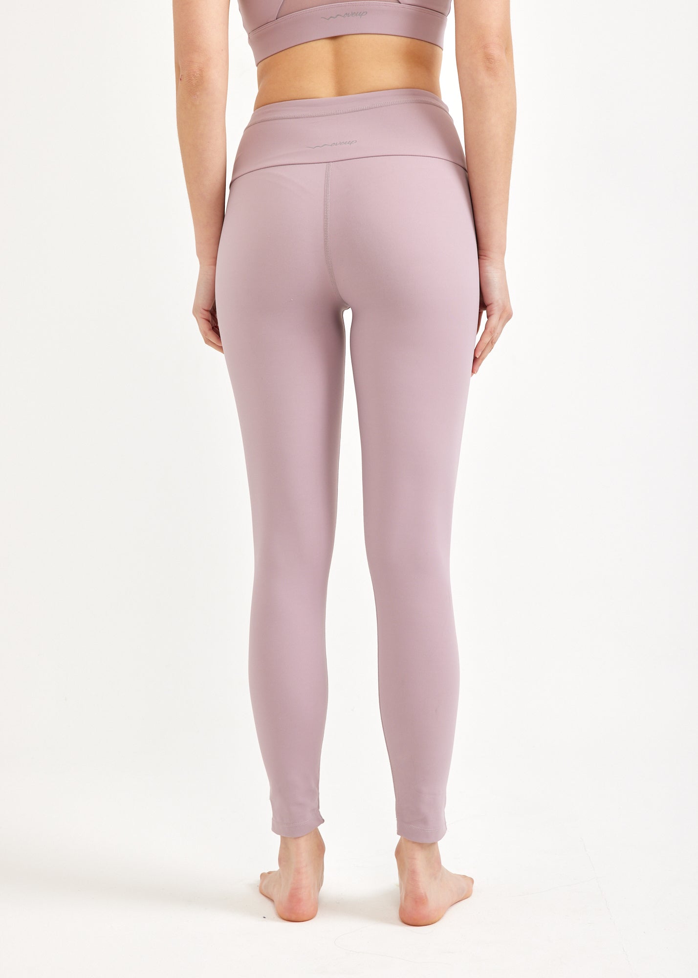 טייץ בייסיק חגורת שני פסים ורוד