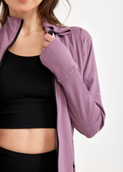 Pink open back training jacket