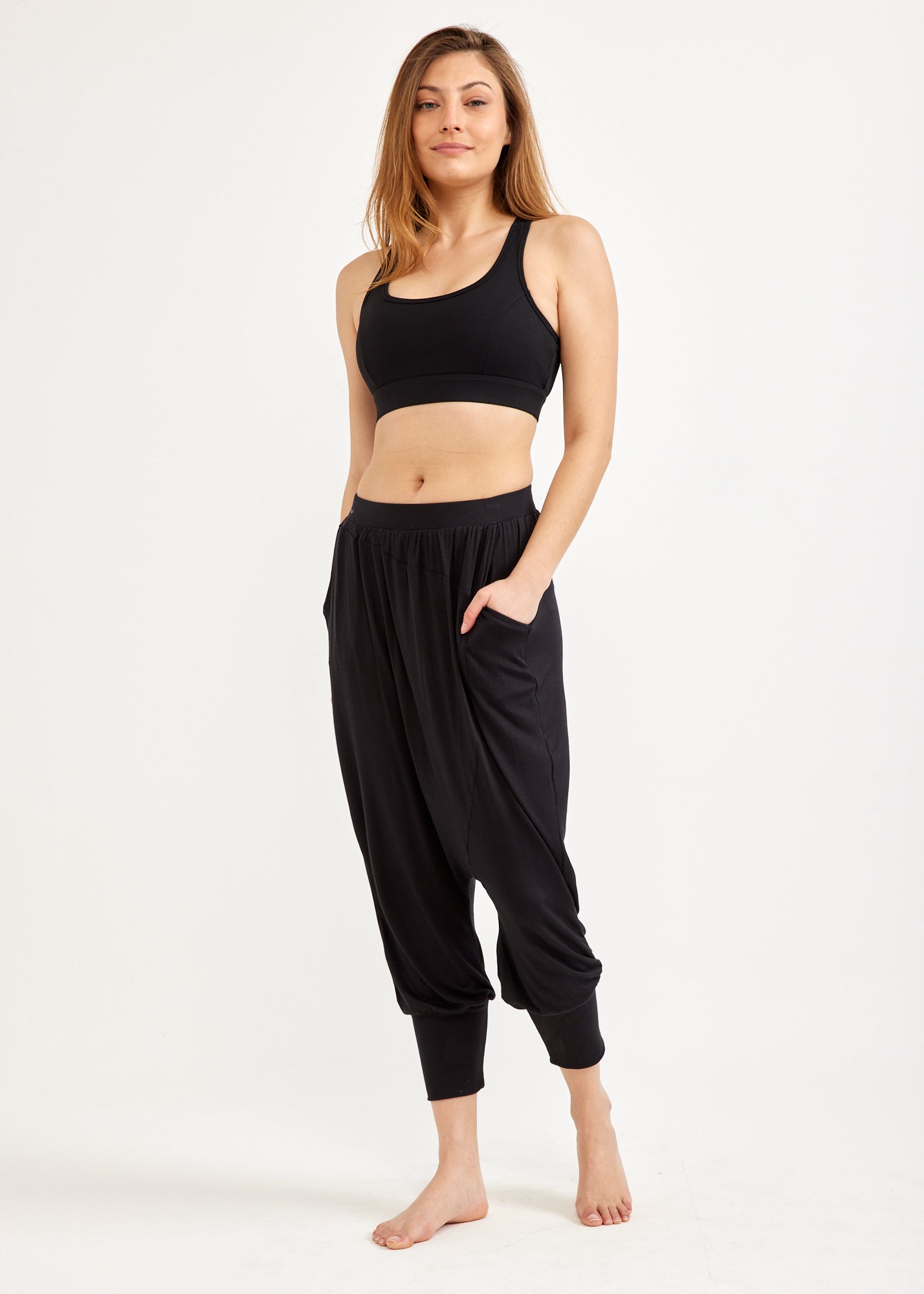 Black baggy pants