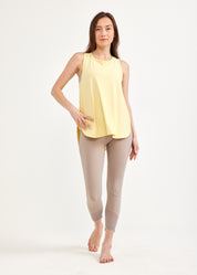 Yellow tank top open on the sides