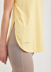 Yellow tank top open on the sides