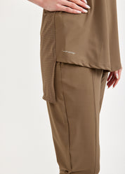 גופיית אימון איקס בגב שילוב רשת ירוק