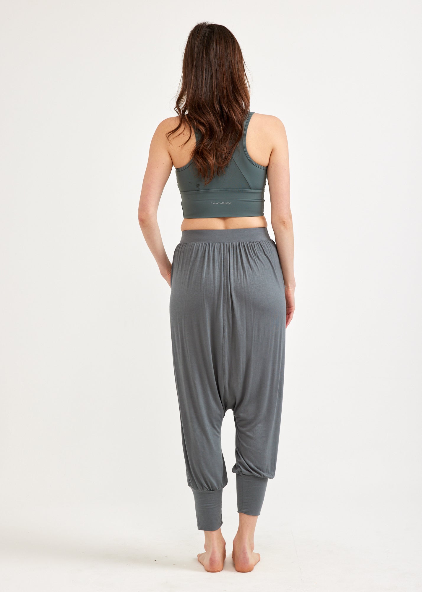 Green baggy pants