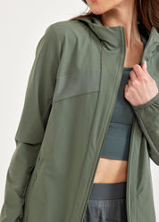 Green mesh combination nylon top