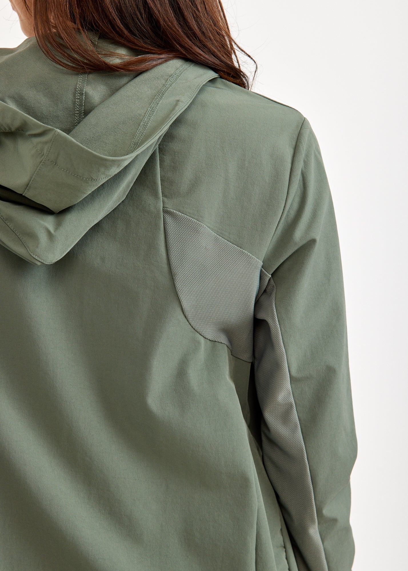 Green mesh combination nylon top