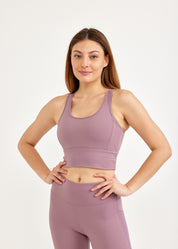 Pink mesh back training top