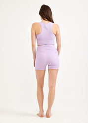 Purple short basic tights