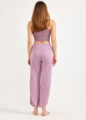 Purple shell yoga pants