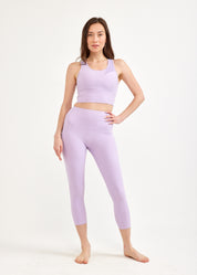 Training top diagonal cuts purple mesh combination