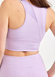 Training top diagonal cuts purple mesh combination