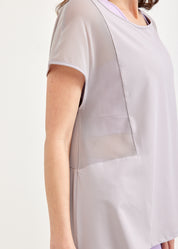 Light gray mesh bat training shirt