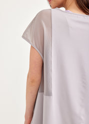 Light gray mesh bat training shirt