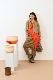 סנדלים גבוהים רצועות אלכסוניות אפור