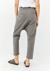 מכנסיים בוי חתכים אלכסוניים כפתור ורוכסן אפור