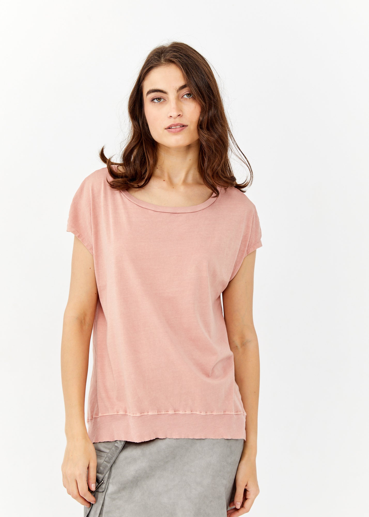 Pink wash cuff extension shirt