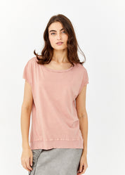 Pink wash cuff extension shirt