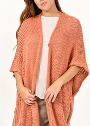 Orange long knit top