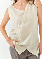 גופייה כפתרה אלכסונית אופוויט