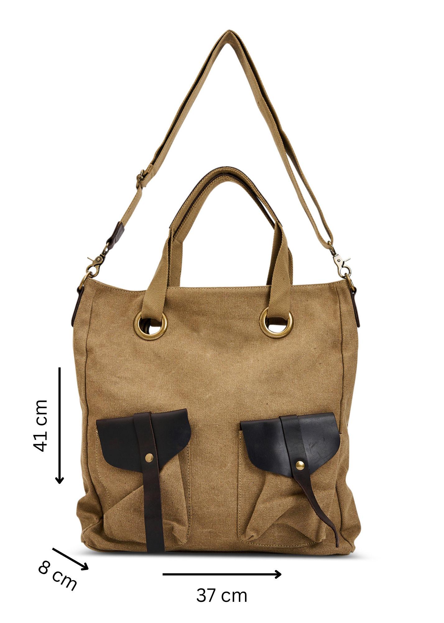 Large brown wrestling canvas bag