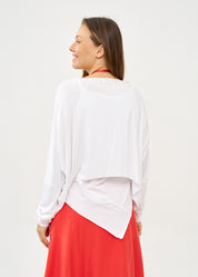 Long sleeve thin white shirt
