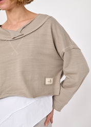 סווטשירט פתח הפוך ותפר סטון