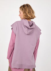 ווסט פתחים מעוגלים וכיס ורוד