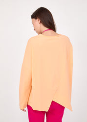 חולצה שרוול ארוך סיומת משולשים כתום