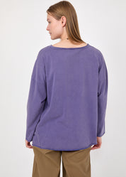 חולצה שרוול ארוך כיס רשת כחול