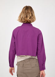 מכופתרת קצרצרה פתחים מעוגלים סגול